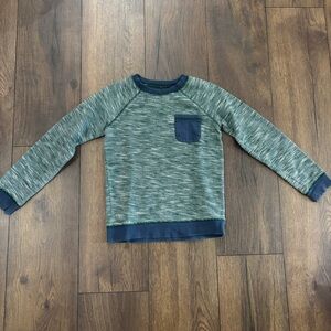 Tucker + Tate Crewneck Pocket Long Sleeve Shirt, Elbow Patches, Size 7